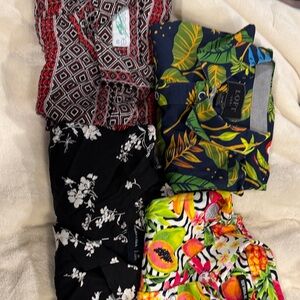 Short Sleeve Button-Down Shirt Bundle (4) | LOFT, Abercrombie & Fitch + Prints